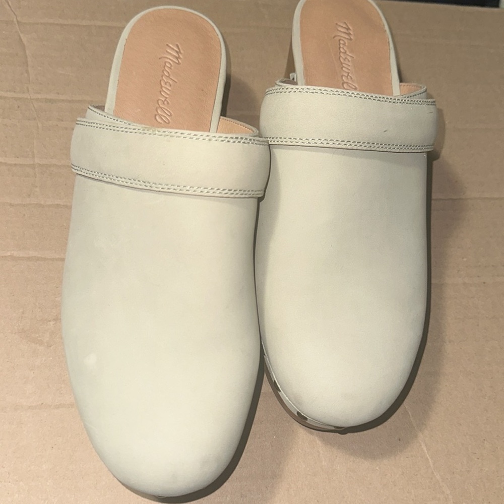NWT! NEW IN BOX! MADEWELL CECILY CLOG NUBUCK LIGHT GREEN Forgotten Landscape 8 - Picture 6 of 14